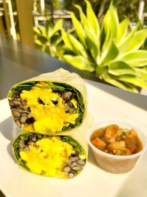 Breakfast Black Bean Burrito