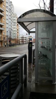 Streetcar stop.