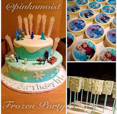 Frozen themed cake and goodies!