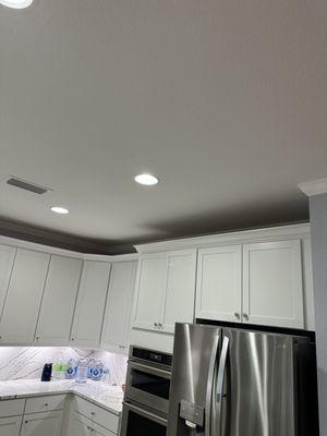 Crown molding installation and paint