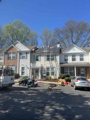 Woodstock townhome by Southern Roofing!