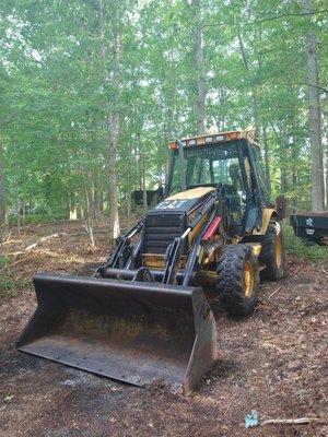 4x4 extendahoe backhoe available for your larger jobs. Delivery available