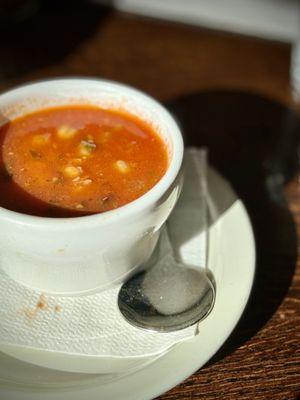 Minestrone soup. Daly soup special