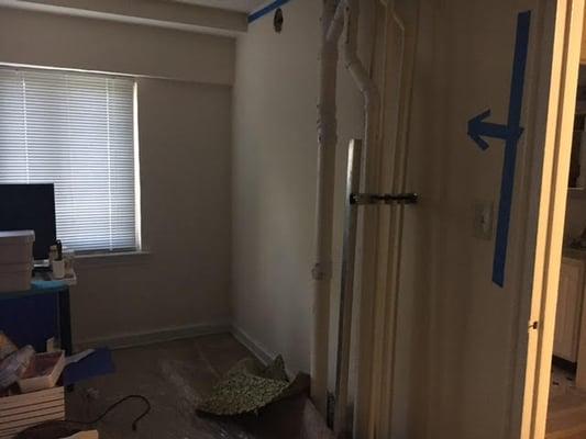 Photos from construction in your apartment while you have to live in it.