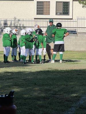 YEAH! Football skirmish for  my3rd little football player.