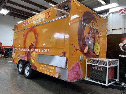 Food trailer wraps