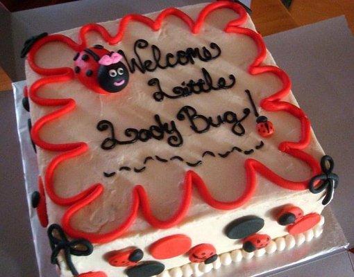 Ladybug- buttercream