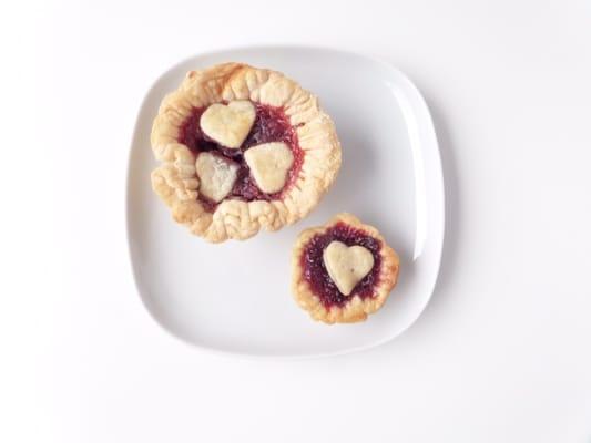 Our IttyBitty Cherry Pie and our BittyBite sized Cherry Pie. Also available in traditional pie size!