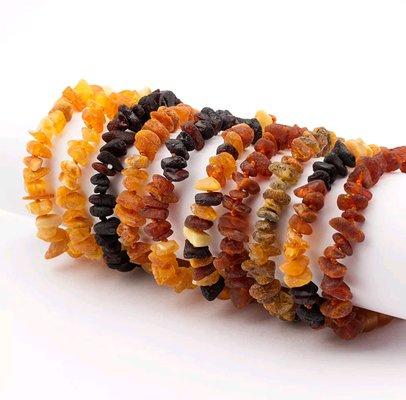 Amber Teething Necklaces and Bracelets