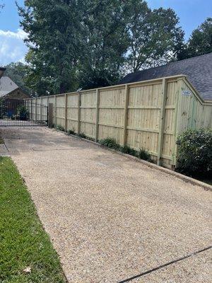 New fence