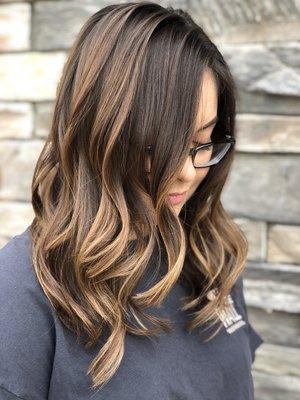 Subtle Carmel balayage