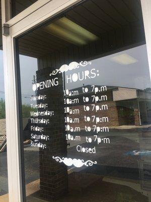 store hours