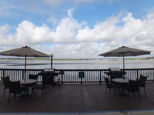 River Front Deck perfect for watching the sunsets! Resells Resales by the Seashore!