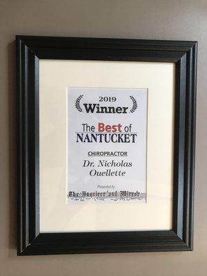 The first annual "Best of Nantucket" competition, sponsored by the local newspaper the Inquirer and Mirror.