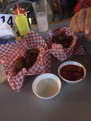 Jalapeño bombers w/ ranch n fried mac n cheese