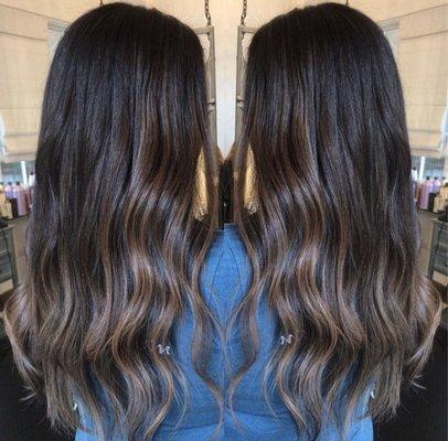 Brunette balayage