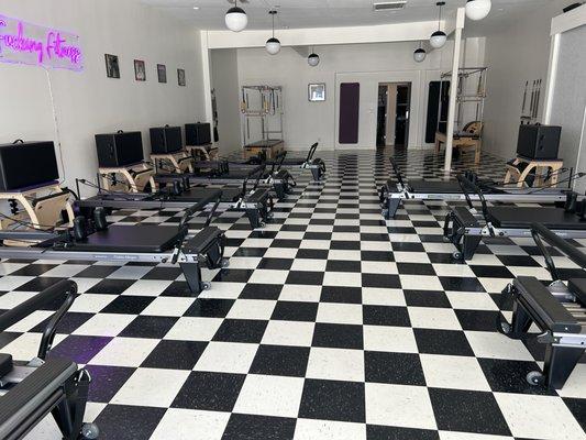 8 spots for group classes, Private Sessions on Reformer, Wundachair, Cadillac, and Mat!