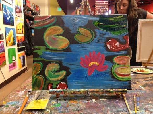 One of the paintings done at Art on the Brix