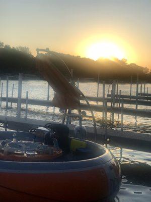 McHenry Boat Adventures at sunset