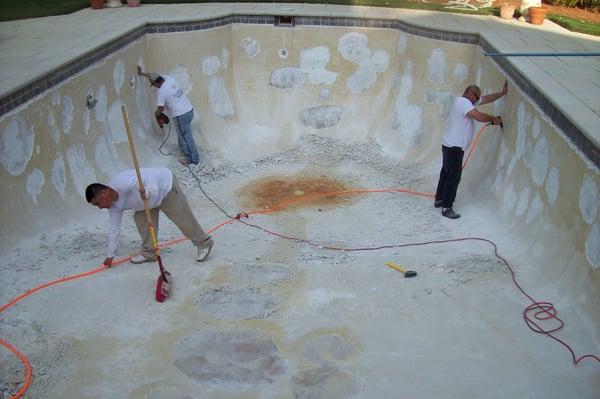 we can handle all your pool plaster needs.