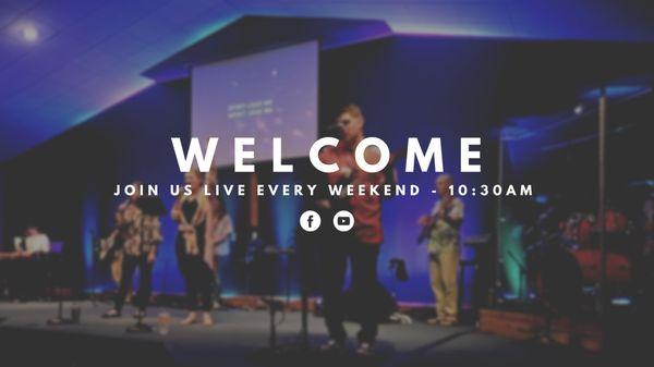 Join us online every Sunday on Facebook and YouTube!