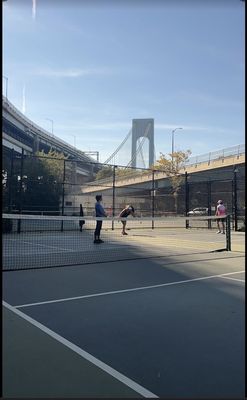 4 permanent pickleball courts