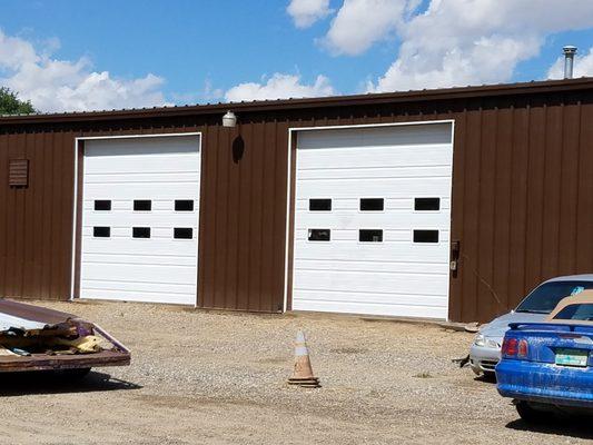 Completed Install of 12' x 12' Framed Openings & Installed Doors