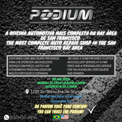 The most complete auto repair shop in the San Francisco Bay Area!
 A Oficina Automotiva mais completa da Bay Area de San Francisco!