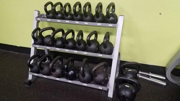 Kettle bell rack