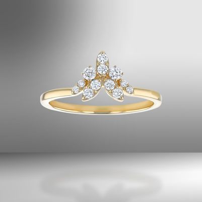 14k Yellow Gold Diamond Ring