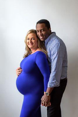 Studio Maternity Photo Session in Cincinnati