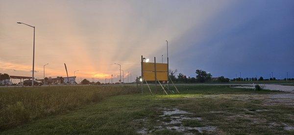 Beautiful sunset at Loco Joe's Fireworks Oak Harbor, Slidell.