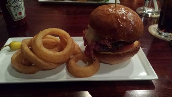 Pastrami Burger! Very good and filling!