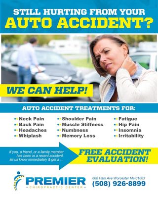 Our form of listed chiropractic treatments for auto accident patients.