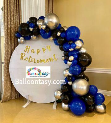 Retirement balloon garland