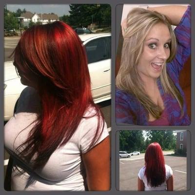 Pretty hot reds to cool blond