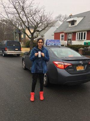 Passed road test in kissena