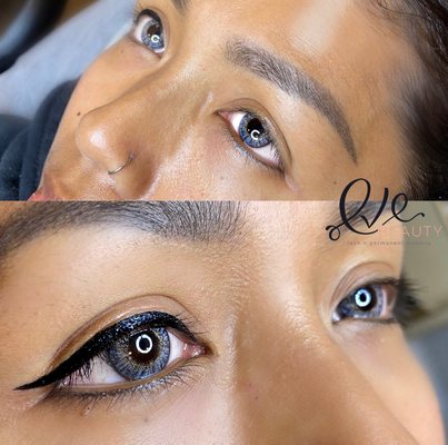 Winged Permanent Eyeliner at Eve beauty