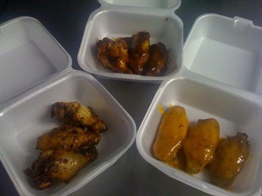 Season, hony gold, BBQ & hot wings