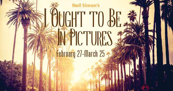 On stage Feb 27-March 25, 2018: I OUGHT TO BE IN PICTURES. http://act2.org/cms2/index.php/onstage/2017-18-season/i-ought-to-be-in-pictures