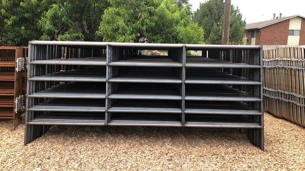 Our 18 gauge 12' x 63" x 6 Rail panel.