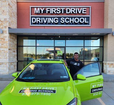 Adult Student Driver at My First Drive Driving School.  Sugar Land, TX and Richmond, TX