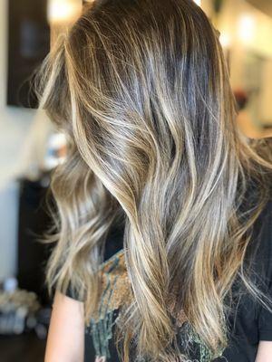 Brunette balayage