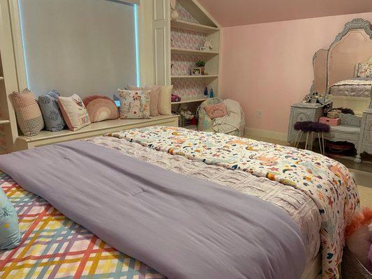 Kid's room and wallpaper designed, decorated, and installed by Hamilton Rae, LLC