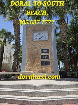 We provide taxi transportation all around doral and surrounding areas.