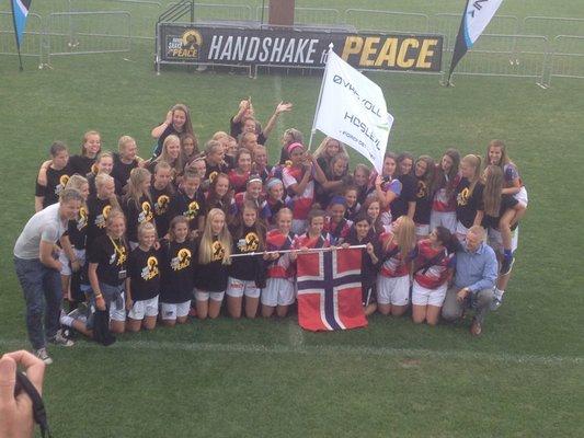 Representing Nebraska at USA Cup, with a team from Norway!