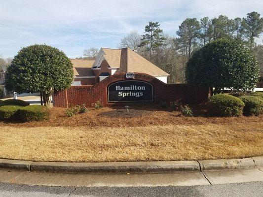 Clean up of one of our HOA neighborhoods