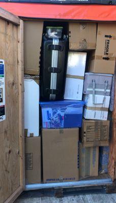 Move From Palos Verdes, CA to Miami  Florida Military move, saving the customer money using a Huhaul box.