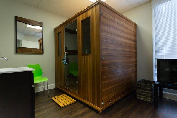 One of the sauna rooms