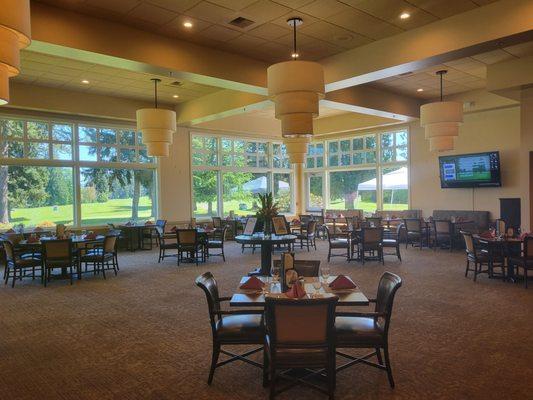 One of many dining areas in the facility.